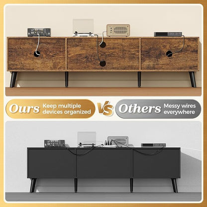 SUPERJARE 70.9 Inch TV Stand for 65, 75 Inch TV, Entertainment Center - Image 5