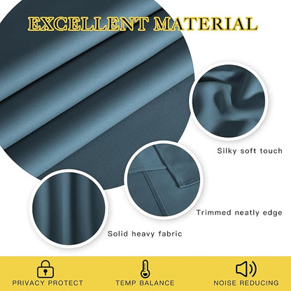 NICETOWN Kitchen Short Blackout Curtain and Drape - Image 2
