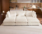115" Oversized Corduroy Couch Modular Sectional Sofa, Washable Cloud Couch by CHICHOUSE