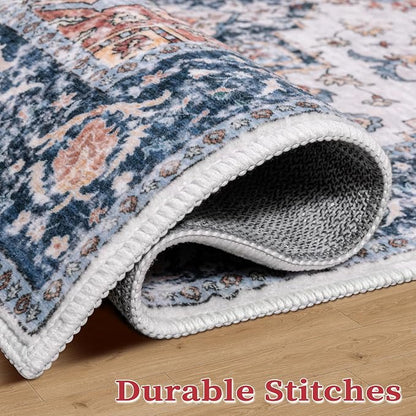 SERISSA 6x9 Washable Non Slip Boho Area Rug - Image 7