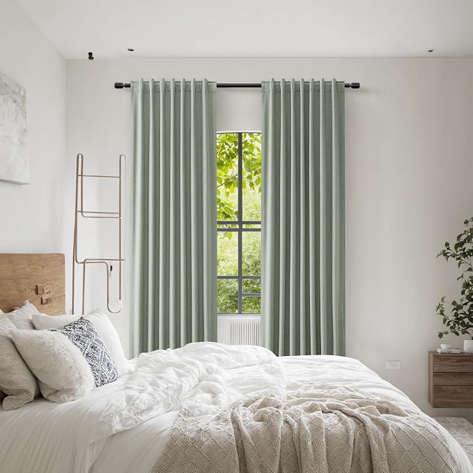 100% Blackout Curtains 102 Inch Length 2 Panels Set - Image 8