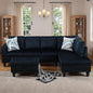 97" L Shaped Couch Set Velvet, Modular Sectional Couches by Topcomfy