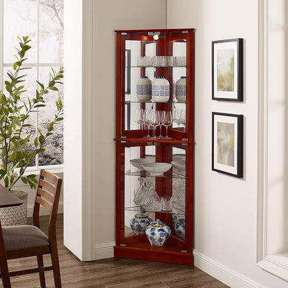 Glass Corner Display Cabinet - Image 3