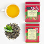 Premium Decaf Peach Herbal Green Tea Bags 50 Pack Designer Tin, Eco-Friendly, Sugar Free, Keto & Diabetic Friendly Full Bodied Aromatic Flavor Family Share Size Bulk Teabags (50-Count)
