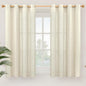 YoungsTex Beige Linen Semi Sheer Curtains 54 Inches Length by YoungsTex