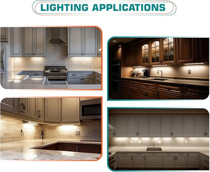 Single Under Cabinet LED Light Bar 12", Curio Collection Bookshelf Display - Image 7
