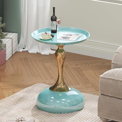 2-Pack Light Green Sleek Hourglass Side Table - Image 6