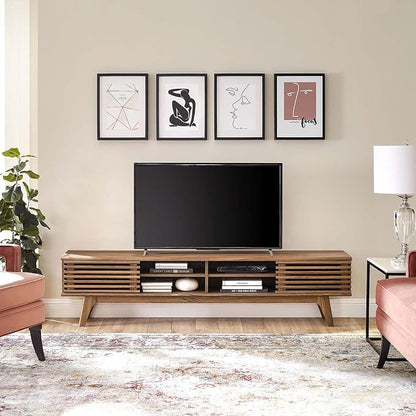 Modway Render 70" Mid-Century Modern Low Profile Media Console Entertainment TV - Image 10