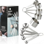 Babish 10-Piece Stainless Steel Measuring Cups & Spoon Set