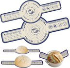 Silicone Bread Sling for Dutch Oven, 2 Pack (8" Round) – Non-Stick & 500°F Heat Resistant Sourdough Mat, Easy to Clean, Reusable Food-Grade Sourdough Slings – Fits 5 qt and up Dutch Ovens