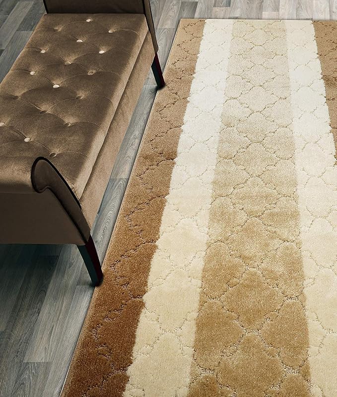 10 Ft Long Beige Kitchen Hallway Runner Rug, Non-Slip Washable 2'2" X 10' by ORFAHOME