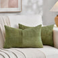 Fancy Homi 2 Packs Moss Green Lumbar Decorative Throw Pillow Covers 16x26 Inch by Fancy+Homi