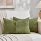 Fancy Homi 2 Packs Moss Green Lumbar Decorative Throw Pillow Covers 16x28 Inch by Fancy+Homi