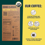 Wandering Bear Organic Caramel Cold Brew Coffee On Tap, 96 fl oz - Extra Strong, Bold, Smooth, Unsweetened, Shelf-Stable, Ready to Drink, Gluten Free, & Vegan, Iced Cold Brewed Coffee Drinks