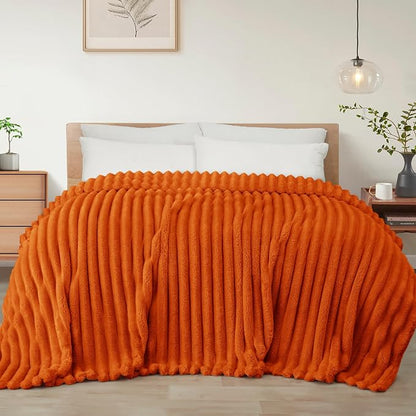 Exclusivo Mezcla Striped California King Size Fleece Blanket by ExclusivoMezcla
