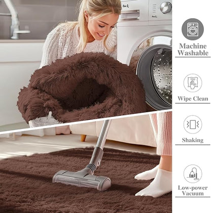OLANLY 5x6 Area Rugs for Living Room Bedroom, Machine Washable Soft Fluffy - Image 2