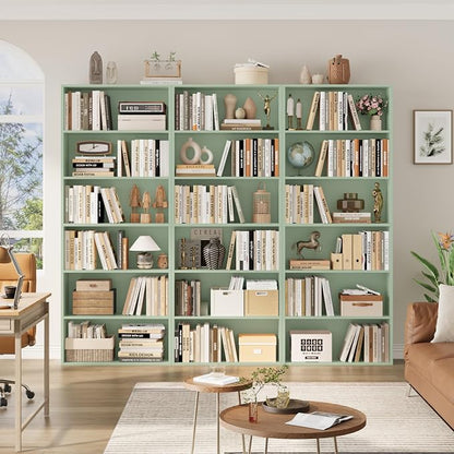 FOTOSOK 6-Tier Open Bookcase and Bookshelf, Freestanding Display Storage - Image 5