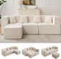 MONVANE 103'' Modular Sectional Sofa, Cloud Sectional Couch by MONVANE