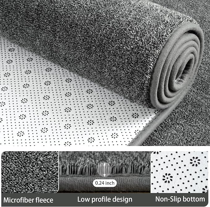 2x8 Runner Rug for Hallway, Long Runner Rugs Non Slip, Non Slip Backing Runners - Image 3