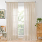 BGment 108 Inch Length Linen Curtains by BGment