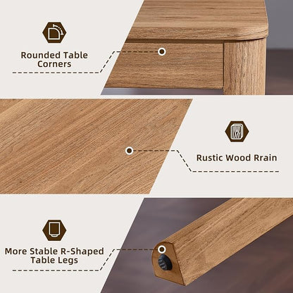 Joaxswe Farmhouse Nesting Tables Set of 3, Living Room Table Set - Image 4