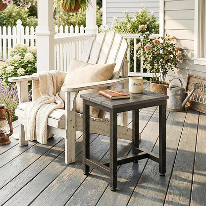 ODK Outdoor Side Tables Set of 2, Adirondack Patio End Table - Image 2