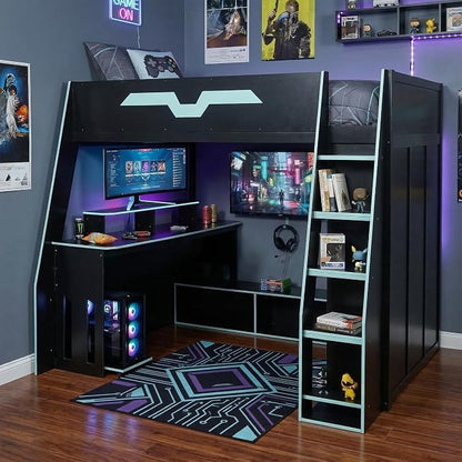 Full Size Wood Esports Loft Bed - Image 3
