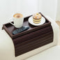 GEHE Bamboo Sofa Arm Tray, Foldable Couch Arm Tray Side Table, Anti-Falling by GEHE