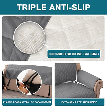 Turquoize 100% Waterproof Sofa Covers Couch Cover Sofa Cover - Image 4