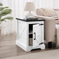 24" H Farmhouse End Table, Rustic Wood Sofa Side Table by CKEASEANFurniture