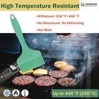 One Swipe Silicone Pastry Brush, One-Piece Design Quick Baster Brush, W/3.5" L/8.5", Heat Resistant, for Baking, Grilling, Slathering Oil, Butter, BBQ Sauce, Marinade, Dishwasher Safe, 1Pcs Mint Green