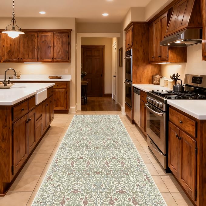 Washable 2' x 6' Runners for Hallways, Non Slip Long Floor Runner for Kitchen - Image 2
