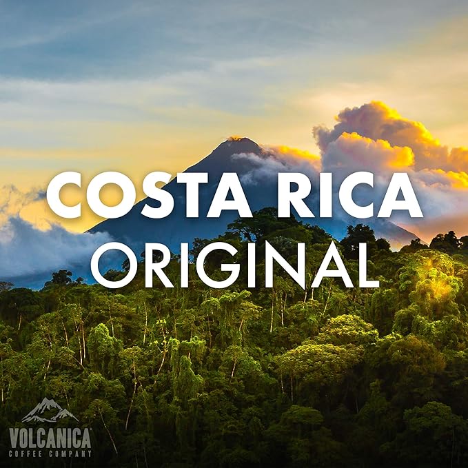 Costa Rica Coffee Beans, Tarrazu Original, Ground, Medium Roast, Fair Trade, Fresh Roasted, 5 lbs