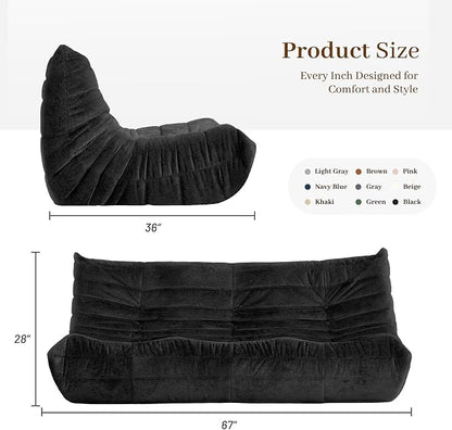 Bean Bag Chair, 3 Seater Fireside Chair, Giant Bean Bag Chairs - Image 3