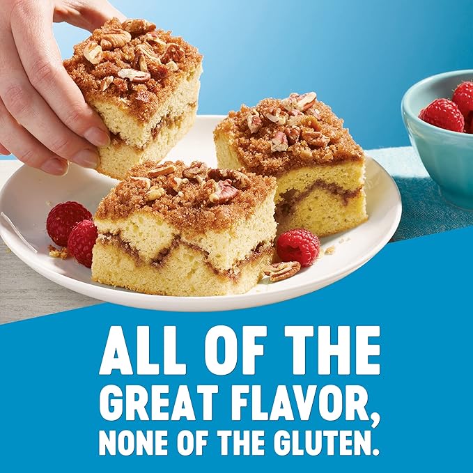 Krusteaz Gluten Free Baking Mix, Cinnamon Swirl Crumb Cake & Muffin Mix, Gluten Free with No Artificial Flavors, Colors or Preservatives, 20 Ounce (Pack of 3)