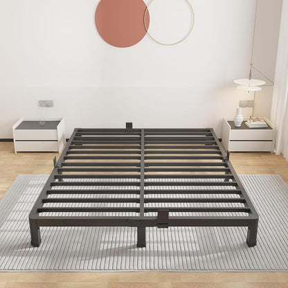 ROIL 4 inch King Size Bed Frame Metal Platform No Box Spring Needed - Image 9