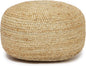 · REDEARTH · Jute Circular Low Pouf Ottoman by REDEARTH