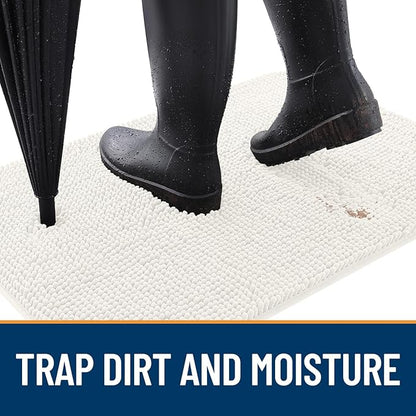 OLANLY Dog Door Mat for Muddy Paws 34x21, Super Absorbent Chenille Mud Mat | - Image 2