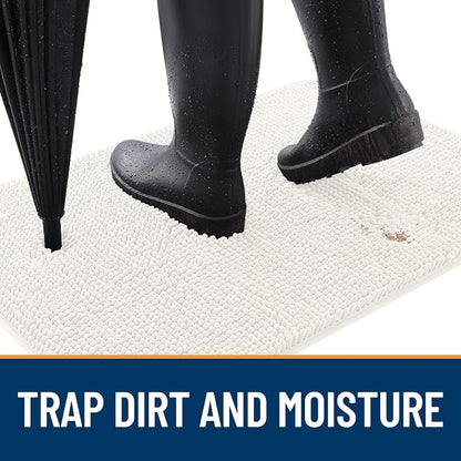 OLANLY Dog Door Mat for Muddy Paws 59x20, Super Absorbent Chenille Mud Mat | - Image 2