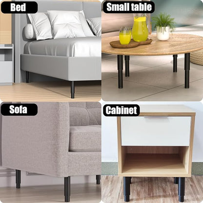 Metal Adjustable Furniture Legs 5.12-9.45 inch, Wlrrcwdttc Sofa Legs Cabinet - Image 3