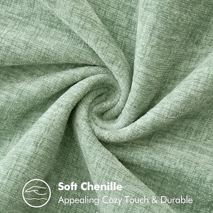 MIULEE Decorative Couch Throw Pillow Covers 20x20 Inch Greyish Green 2 Pack | - Image 4