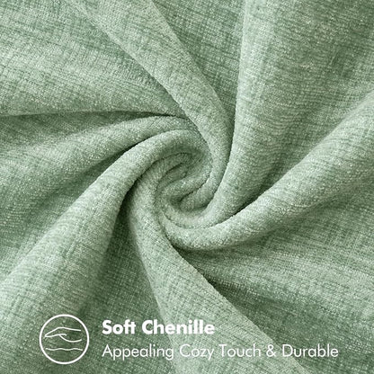 MIULEE Decorative Couch Throw Pillow Covers 18x18 Inch Greyish Green 2 Pack | - Image 4