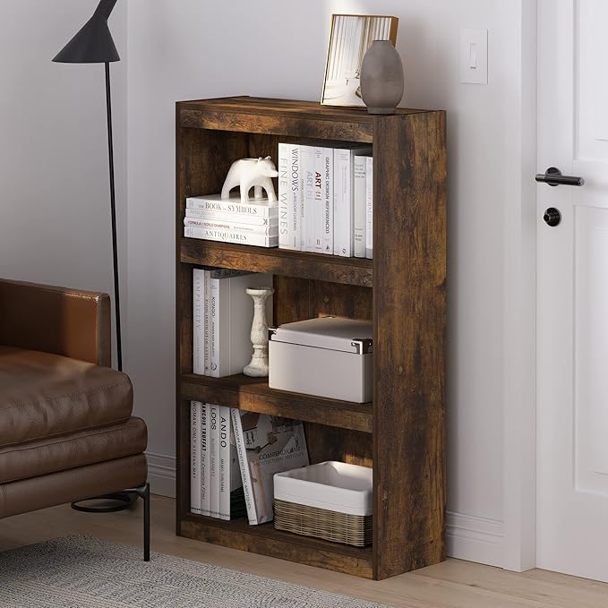 Furinno Jaya Book Shelf, 3-Tier Modern Bookshelf by Furinno-FitsYourSpaceFitsYourBudget