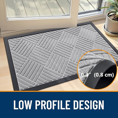 OLANLY Front Door Mat Outside Entrance 35x23, Waterproof Heavy-Duty Doormat | - Image 5