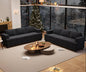 YOUDENOVA 2 Piece Set Comfy Sofa Couch, 2 3-Seater Sofa by YOUDENOVA