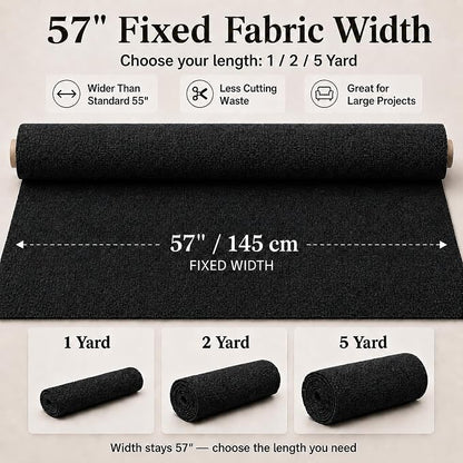 Mini Chenille Linen Blend Upholstery Fabric by the Yard, 57 Inch Wide Soft - Image 3
