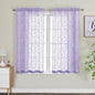 Furman Sheer Curtains 45 Inch Length 2 Panels Set by OWENIE