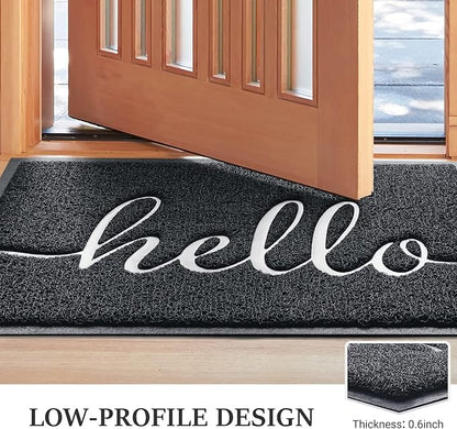 Door Mat Welcome Mat Floor Mat for Entryway, High Traffic Areas | Low Profile - Image 4