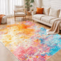 Rugflix 5x7 Area Rugs for Living Room, Washable Colorful Rainbow Large Rug | by RugflixAreaRugs