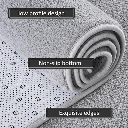 5x7 Area Rugs for Living Room Non Slip Dorm Bedroom Rug, Dark Grey | Modern - Image 5